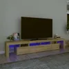 vidaXL TV skříňka s LED osvětlením Dub Sonoma 230x36,5x40 Náhled obrázku produktu 2
