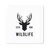 MuchoWow® Mauspad Mousepad Hirsch - Logo - Schwarz - Weiß Produktbild-Vorschau 1