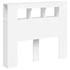 vidaXL Tête de lit LED Blanc 120x18,5x103,5 cm Bois Voir les images du produit 4
