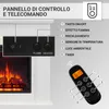 BALDERIA Pandora (bianco) | Caminetto elettrico a libera Anteprima dell’immagine prodotto 4