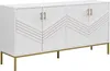 Credenza Merax 160x40x80,5cm, 4 ante con ripiani regolabili Anteprima dell’immagine prodotto 10