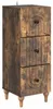 vidaXL Ladekast, 33 x 34,5 x 90 cm, houtvezel, gerookt Productafbeelding-voorbeeld 2