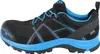 A side view of a black and blue athletic shoe. Náhľad obrázku produktu