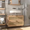 Wastafelonderkast Vicco Linara Eiken/Zwart 80 x 59 cm, Productafbeelding-voorbeeld 3