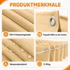 Tenda a onda khaki 2x3 m, retrattile con occhielli, Anteprima dell’immagine prodotto 7