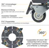LZQ Pflanzenroller Rund Blumenroller mit Rädern Tragkraft Produktbild-Vorschau 3