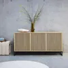 sweeek - Modernes Sideboard mit Holzoptik und Rillenmuster, Produktbild-Vorschau 4