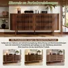 Merax Sideboard mit 6 Schubladen, Kommode Lamellen Design Produktbild-Vorschau 5