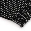 vidaXL Überwurf Baumwolle Kariert 160x210 cm Schwarz Produktbild-Vorschau 2