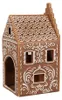Clayre & Eef Teelichthalter Lebkuchenhaus 7x7x15 cm Braun Produktbild-Vorschau 4