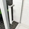 AICA U-form Duschkabine 100x185cm Pendeltür Schwingtür mit Produktbild-Vorschau 6