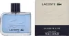 A split image showing a bottle of Lacoste Live Eau de Toilette for men and its packaging. Anteprima dell’immagine prodotto