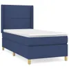 Boxspringbett mit Matratze Blau 100x200 cm Stoff Produktbild-Vorschau 1