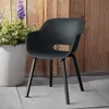 Keter Gartenstuhl mit Metallbeinen Noa 2 Stk. Graphitgrau Produktbild-Vorschau 5