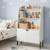 COSTWAY Boekenkast voor kinderen met 2 deuren en 3 vakken, Productafbeelding-voorbeeld 8