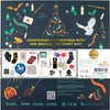 The image shows the back of a Harry Potter advent calendar box, detailing its contents and promotional information. Voir les images du produit