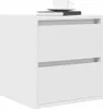 vidaXL Szafki nocne ścienne 2 szt. Biały 38x34x40 cm Podgląd zdjęcia produktu 4