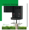 Novatool 1x Steckdosenturm 2-fach außen Anthrazit rund mit Produktbild-Vorschau 6
