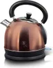 A rose gold electric kettle on a black base against a white background. Náhled obrázku produktu
