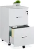 Relaxdays Rollcontainer, 2 Schubladen mit Hängeregister, Produktbild-Vorschau 1