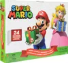 The image shows the front of a Super Mario Bros. Advent Calendar box, featuring characters Mario and Princess Peach holding gifts. Anteprima dell’immagine prodotto