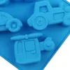 GKA 3D Silikon Backform mit 6 Fahrzeugen Auto Motorrad Bus Produktbild-Vorschau 4