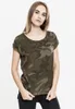Urban Classics Ladies - Long Shaped Tee oliv camo - S Produktbild-Vorschau 10