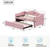 MODFU Ausziehbares Schlafsofa 90x200cm/180x200cm mit Produktbild-Vorschau 7