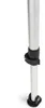 A close-up view of a leg of a camping table, showing a clamp and the foot of the leg. Produktbild-Vorschau