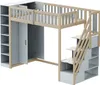 Sweiko Multifunktionales Hochbett 90x200cm mit Regalen, Produktbild-Vorschau 12