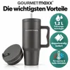 GOURMETmaxx Thermobeker | Met rietje en handvat | 1,2 liter Productafbeelding-voorbeeld 8