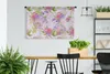 MuchoWow® Wandteppich Wandbehang Dinosaurier - Blumen - Produktbild-Vorschau 2