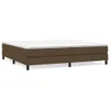 vidaXL Box spring bed frame dark brown 200x200 cm fabric Náhled obrázku produktu 1