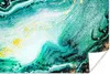 MuchoWow® Poster Marmoroptik - Blau - Gold - Glitzer - Produktbild-Vorschau 1
