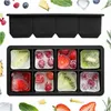 Silikon-Eisform Behälter Für Eiswürfel Xl 6 Grosse Produktbild-Vorschau 2