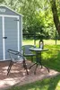 Balkon-Set ALESIA, Schwarz/Anthrazit, Tisch 70x60 cm, 2x Produktbild-Vorschau 3