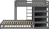 OKWISH Lit superposé 90×200 cm avec lit gigogne 90×190 cm, Voir les images du produit 9