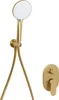 BELIANI Unterputz Duschset Gold Messing mit Armatur Produktbild-Vorschau 4