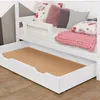 Under Bed Wooden Drawer with two cutouts BUDDY on Wheels - Produktbild-Vorschau 3