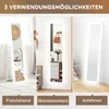 HOMCOM Celotelové zrkadlo 40 x 160 cm Stojacie zrkadlo s Náhľad obrázku produktu 7