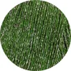 A close-up view of green yarn with silver metallic threads. Produktbild-Vorschau