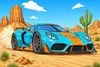 Auto Malbuch für Kinder ab 6 Jahren - Coole Sportwagen Produktbild-Vorschau 14