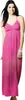 Damen Maxi Dress Kleid 94070 pink M 40-42 Produktbild-Vorschau 2