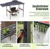 COSTWAY altana grillowa z markizą boczną, podwójnym dachem, Podgląd zdjęcia produktu 6