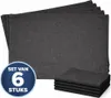 Tischset Baumwolle Grau – 45 x 30 cm – Set mit 6 Stück Produktbild-Vorschau 1