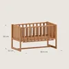 Petite Amélie Beistellbett Nuage - 45x90 cm - Walnuss - Produktbild-Vorschau 7