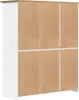 Kleiderschrank BODO Weiß und Braun 146x53,5x173 cm Produktbild-Vorschau 6
