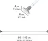 A diagram showing the dimensions and length range of a telescopic pole. Náhľad obrázku produktu