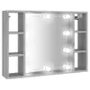 "2026 Promotion" Spiegelschrank mit LED Grau Sonoma Produktbild-Vorschau 2