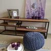 Soma Strickhocker Pouf Ø 45 cm Sitzpouf Sitzpuff Produktbild-Vorschau 4